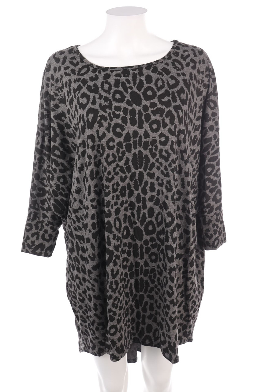 YOURS London - Kleid mit Leo-Print - D 46