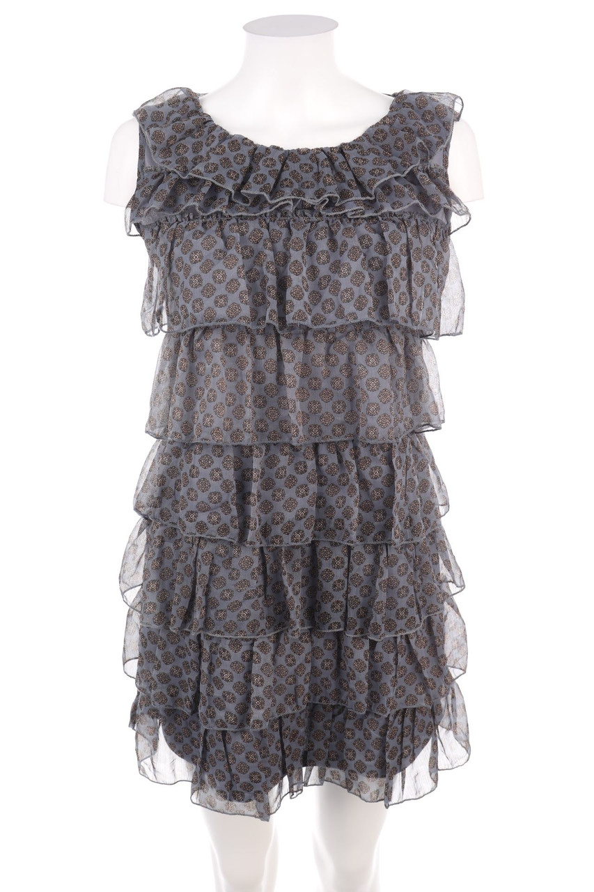 Mela Loves London - Volants-Kleid mit Muster - D 38