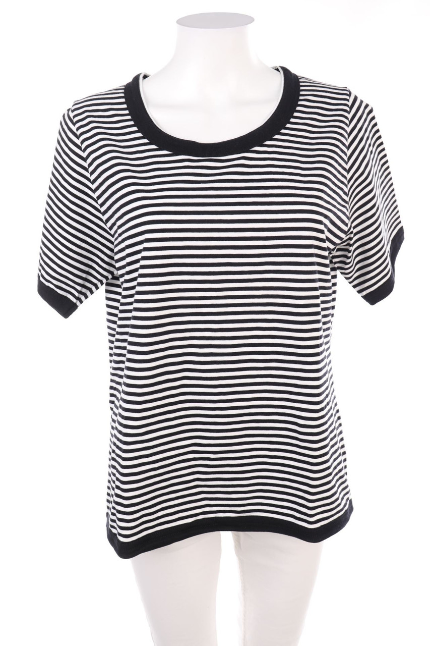 encadée - Kurzarm-Shirt mit Streifen - 3XL