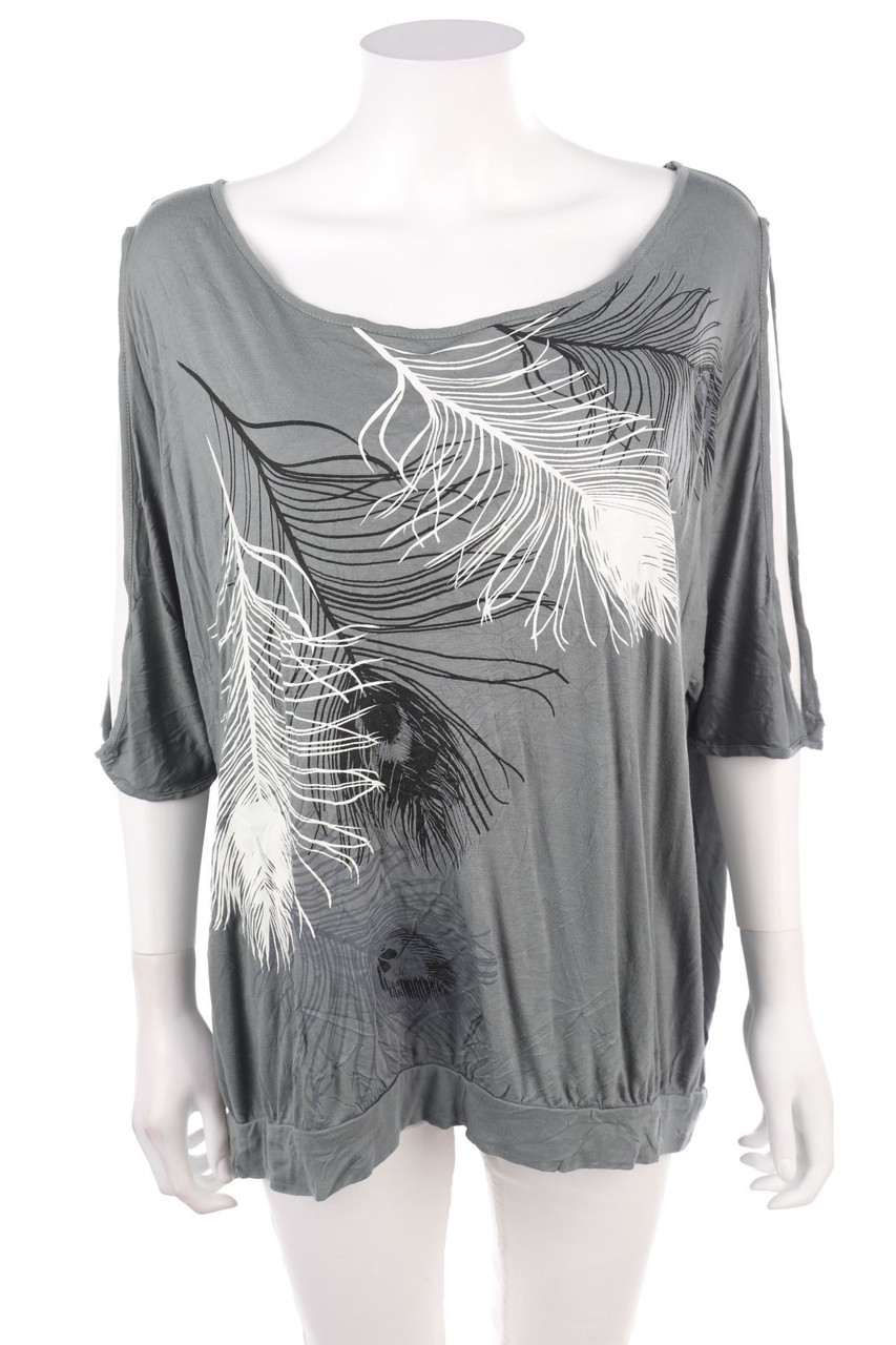 LASCANA - Kurzarm-Shirt mit Print - D 46