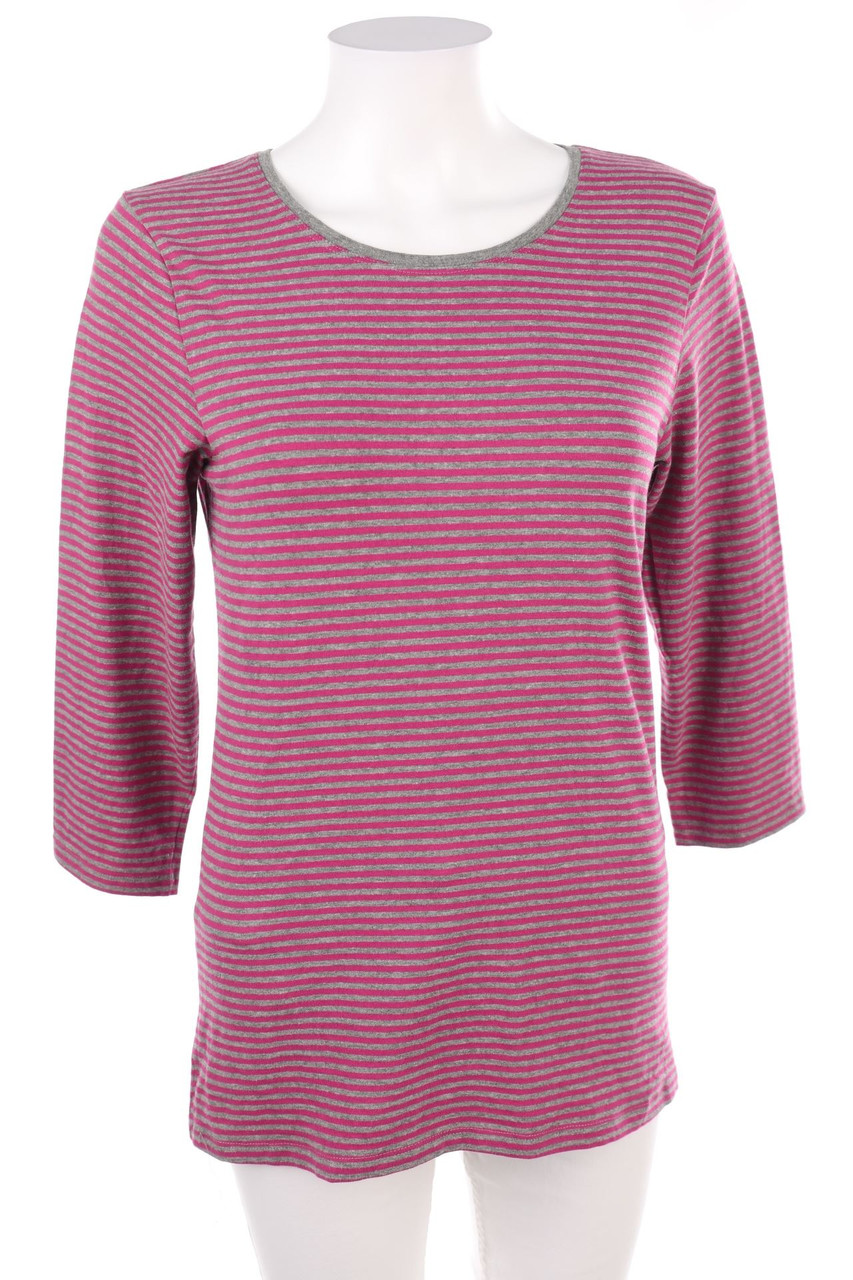 Laura Torelli - 3/4-Arm-Shirt mit Streifen - M