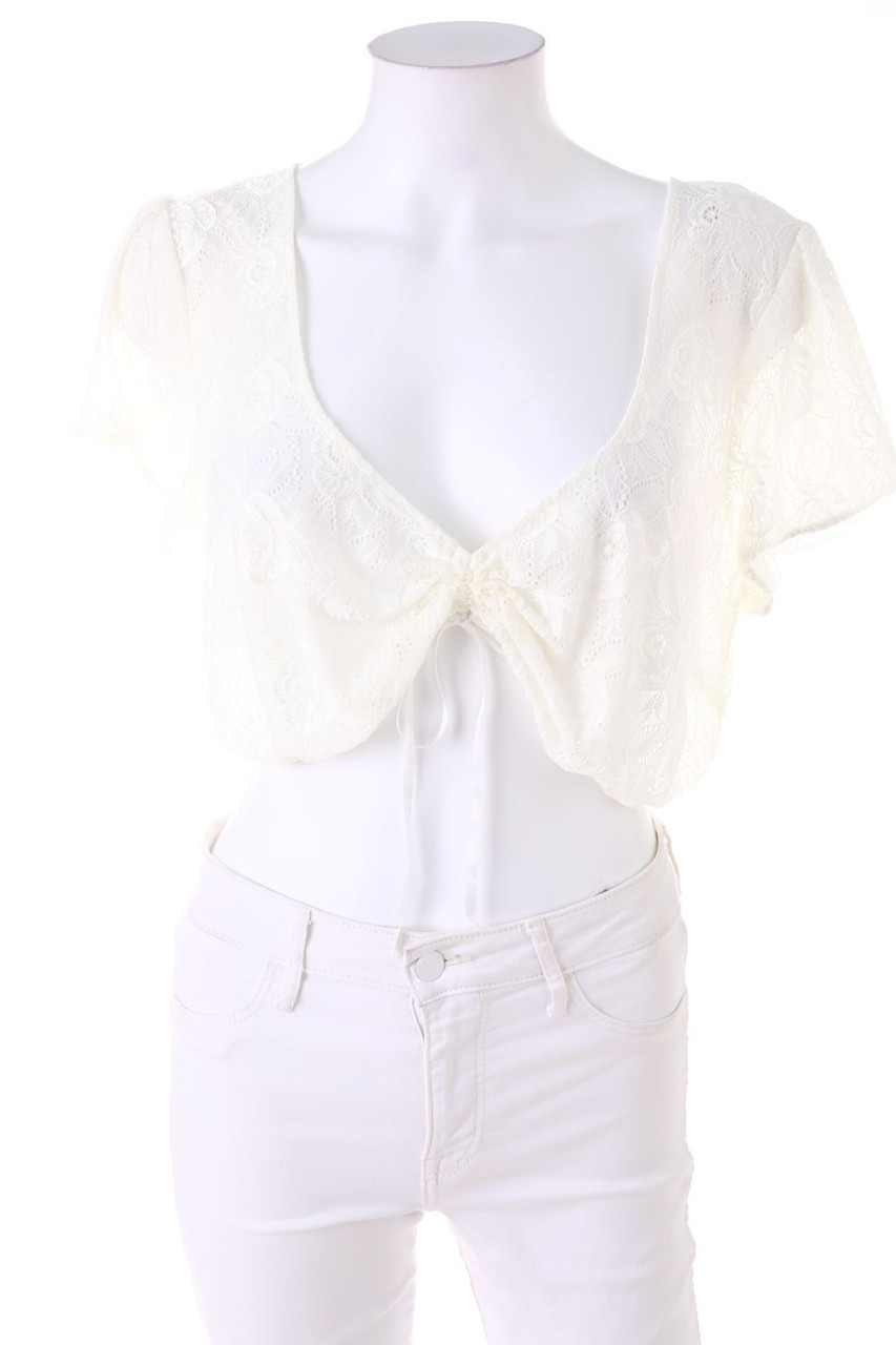 bonprix collection - Cropped-Shirt aus Spitze - D 44