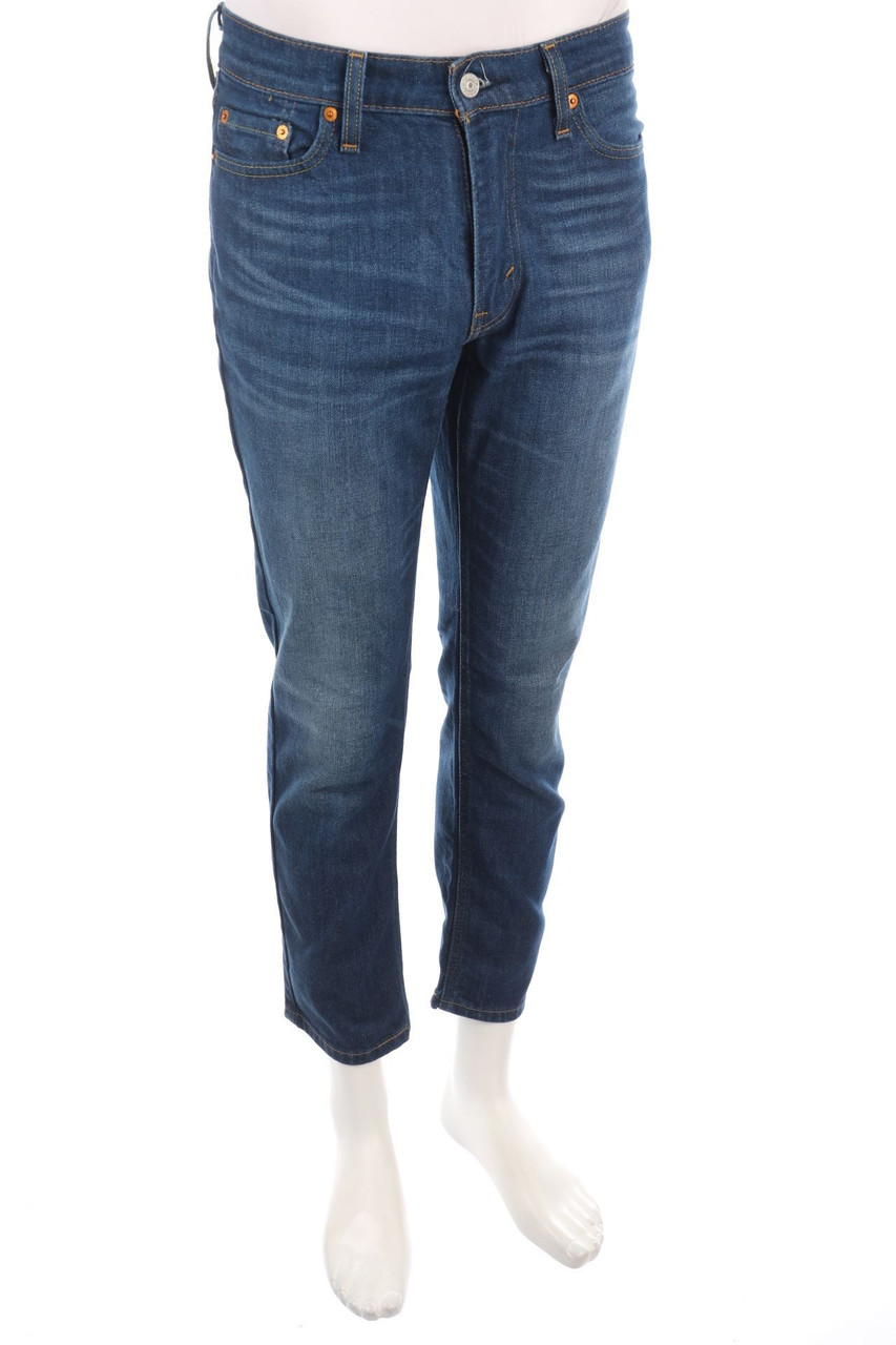 LEVI´S - Used Look Straight Cut Jeans mit Logo-Badge - W30