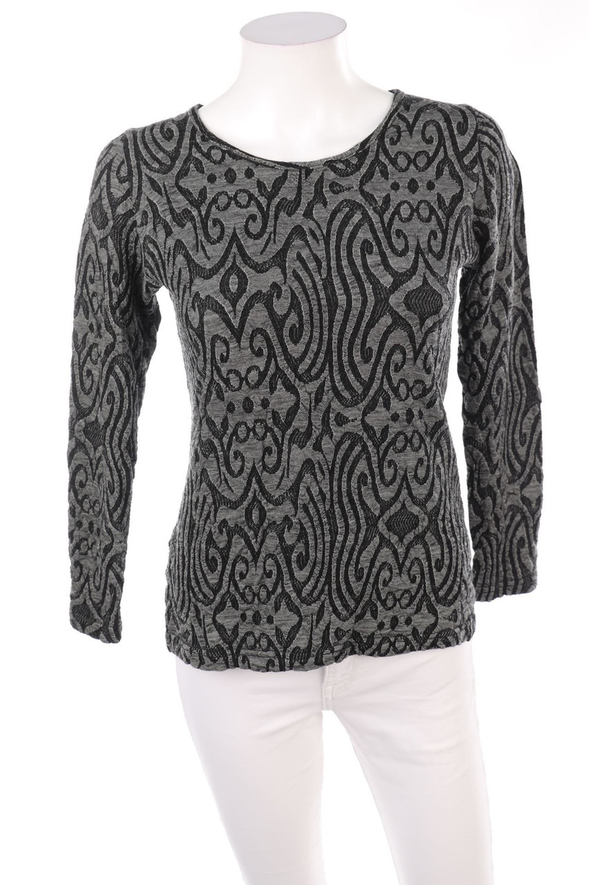 Smitten Merino - Longsleeve-Shirt mit Muster - D 34