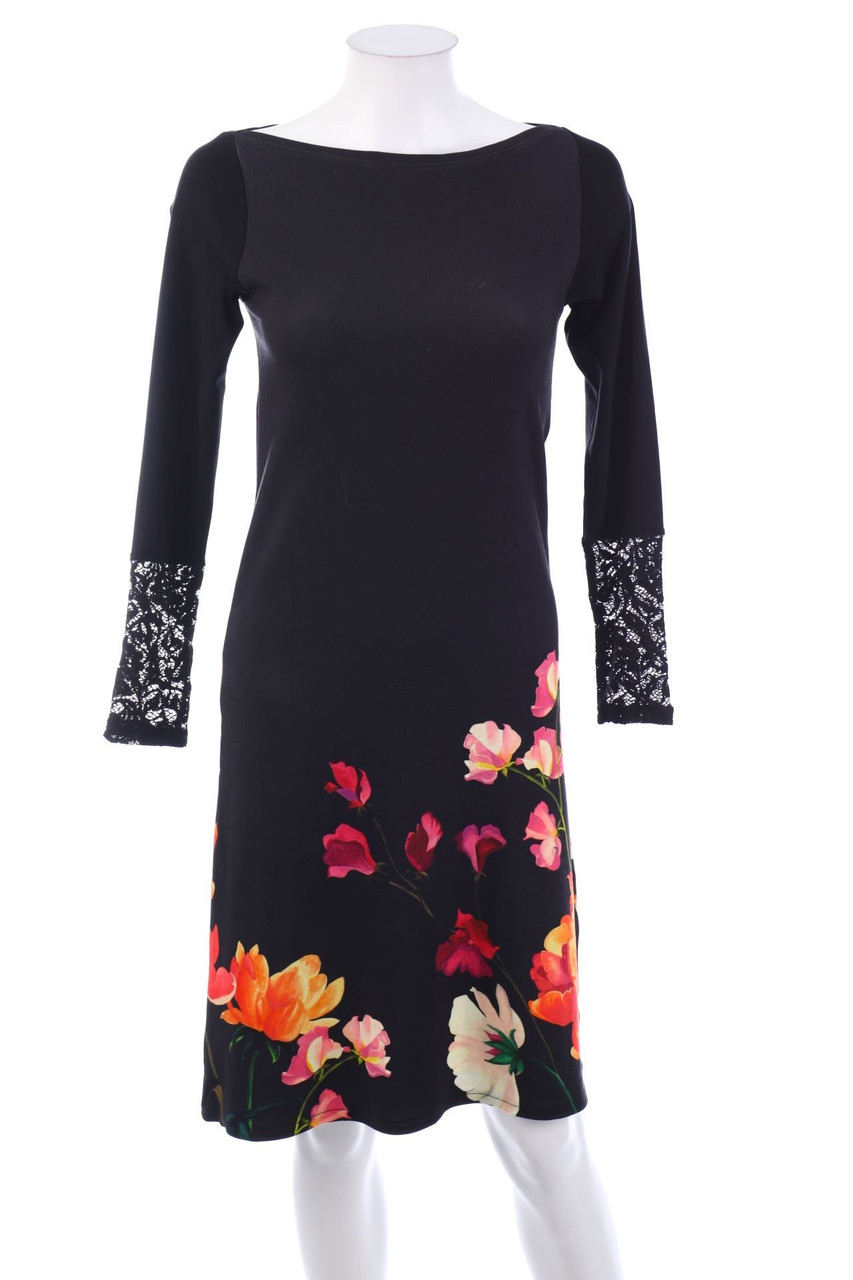 Ohne Label - Kleid mit Blumen-Print - D 32