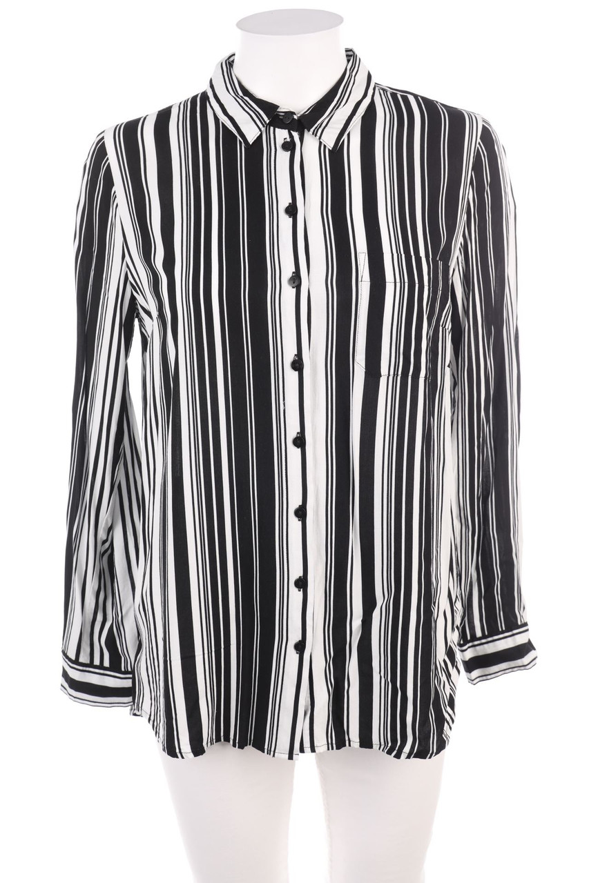 Ohne Label - Hemd-Bluse mit Streifen - D 42