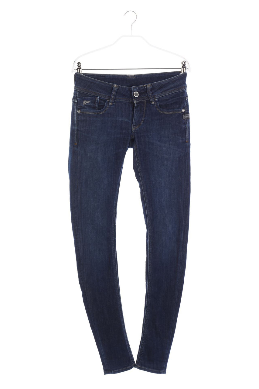 G-STAR - Skinny-Jeans mit Leder-Details - W26