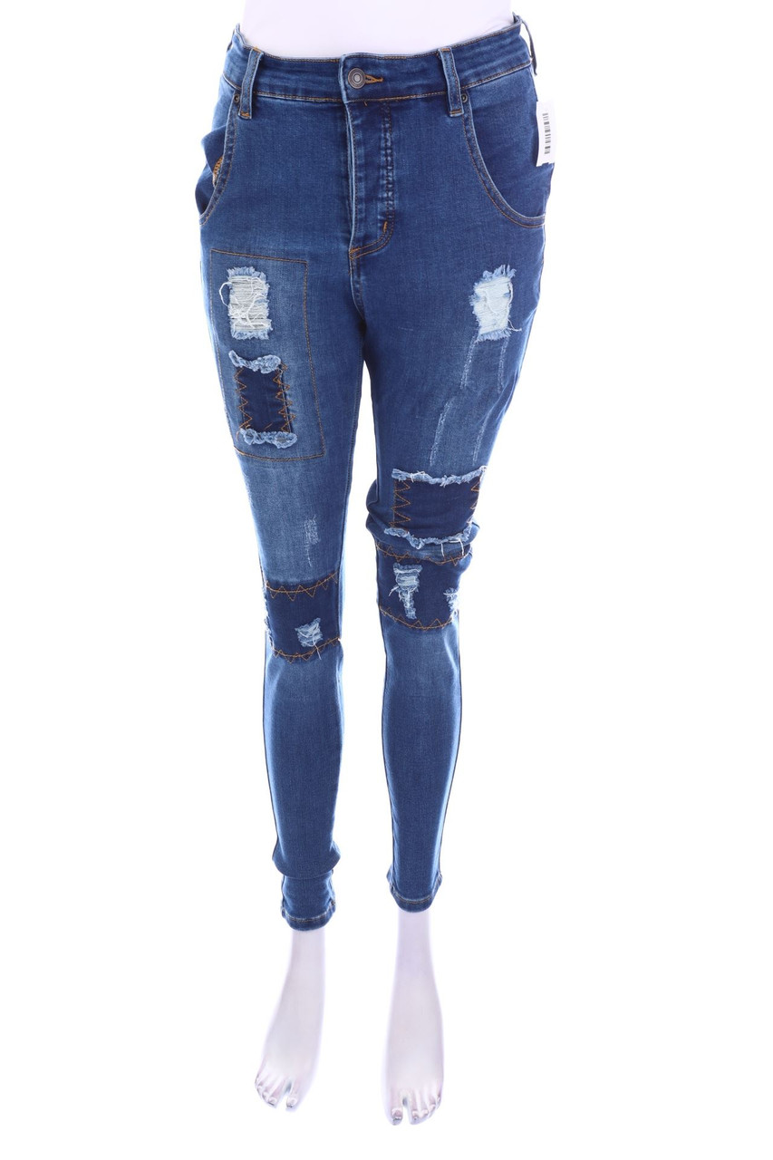 SIKSILK - Used Look Skinny-Jeans - XS