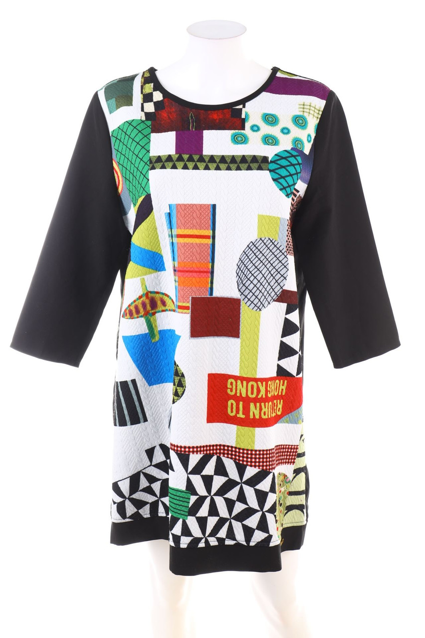 Desigual - Kleid mit Print - XL