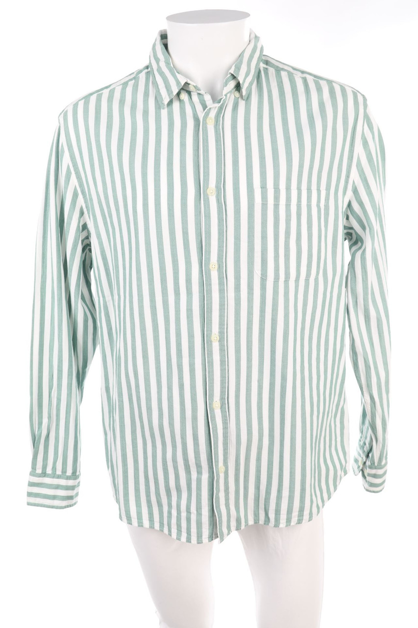 H&M - gestreiftes Hemd aus Baumwolle - L