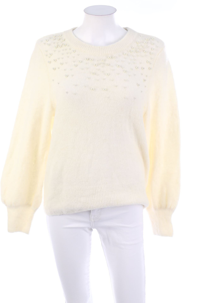 H&M - Strick-Pullover mit Perlen - L