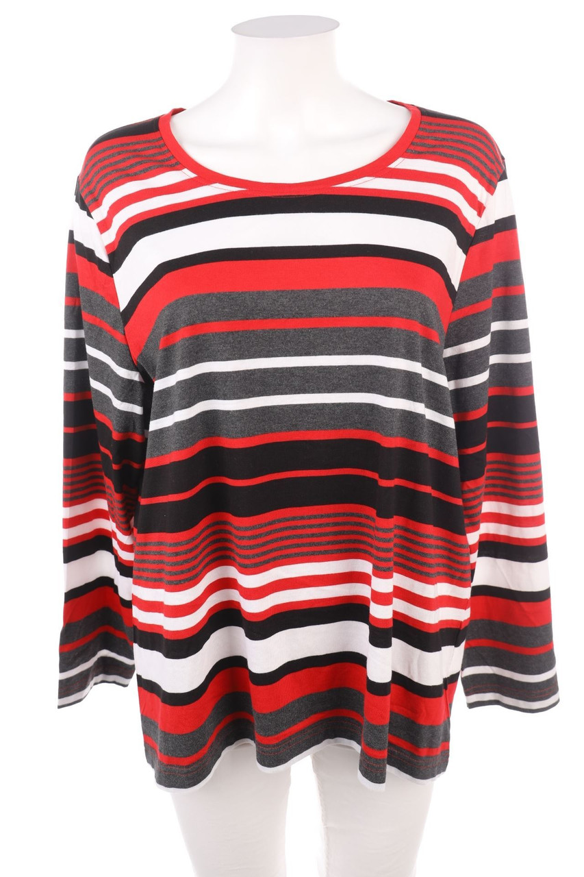 COLLECTION L. - Longsleeve-Shirt mit Streifen - D 46