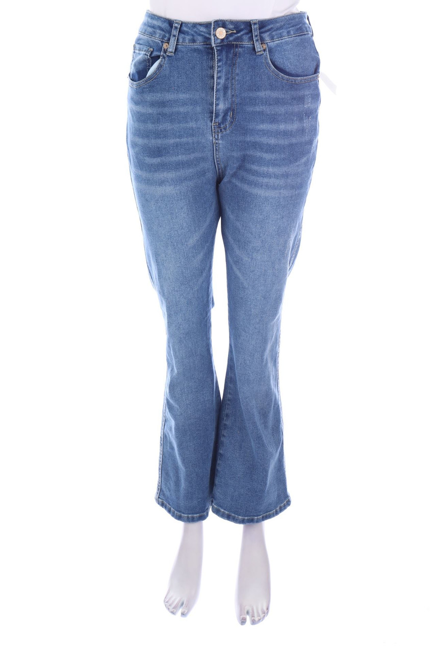 Ohne Label - Used Look Bootcut-Jeans - M