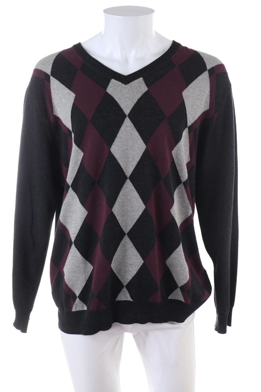 BIAGGINI - Baumwoll-Strick-Pullover mit V-Neck - XL