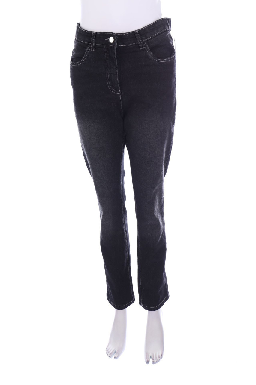 Ohne Label - Slim Jeans im Used Look - D 40