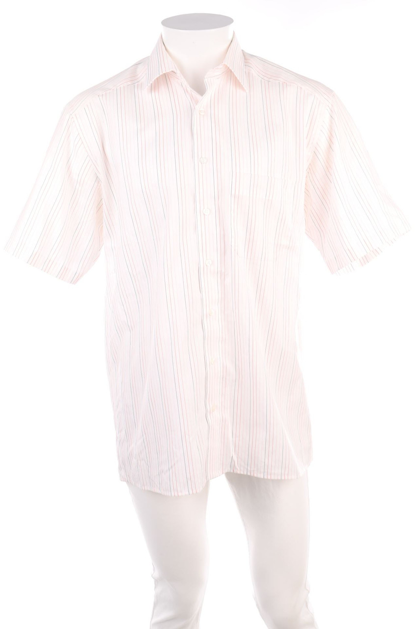 gardeur - gestreiftes Kurzarm-Hemd - M