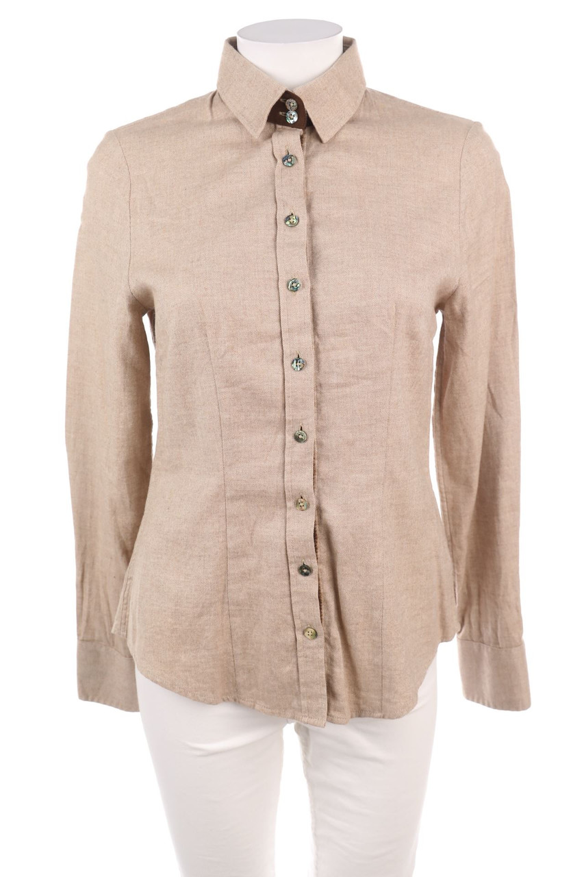 wallmann - Baumwoll-Bluse mit Elbow Patches - S