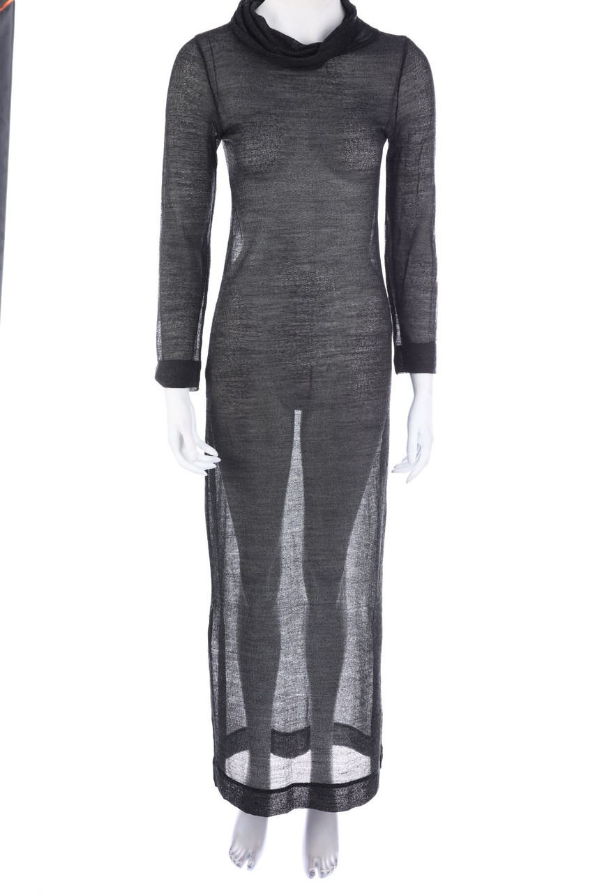 Ohne Label - Maxi-Kleid mit Rollkragen - D 32