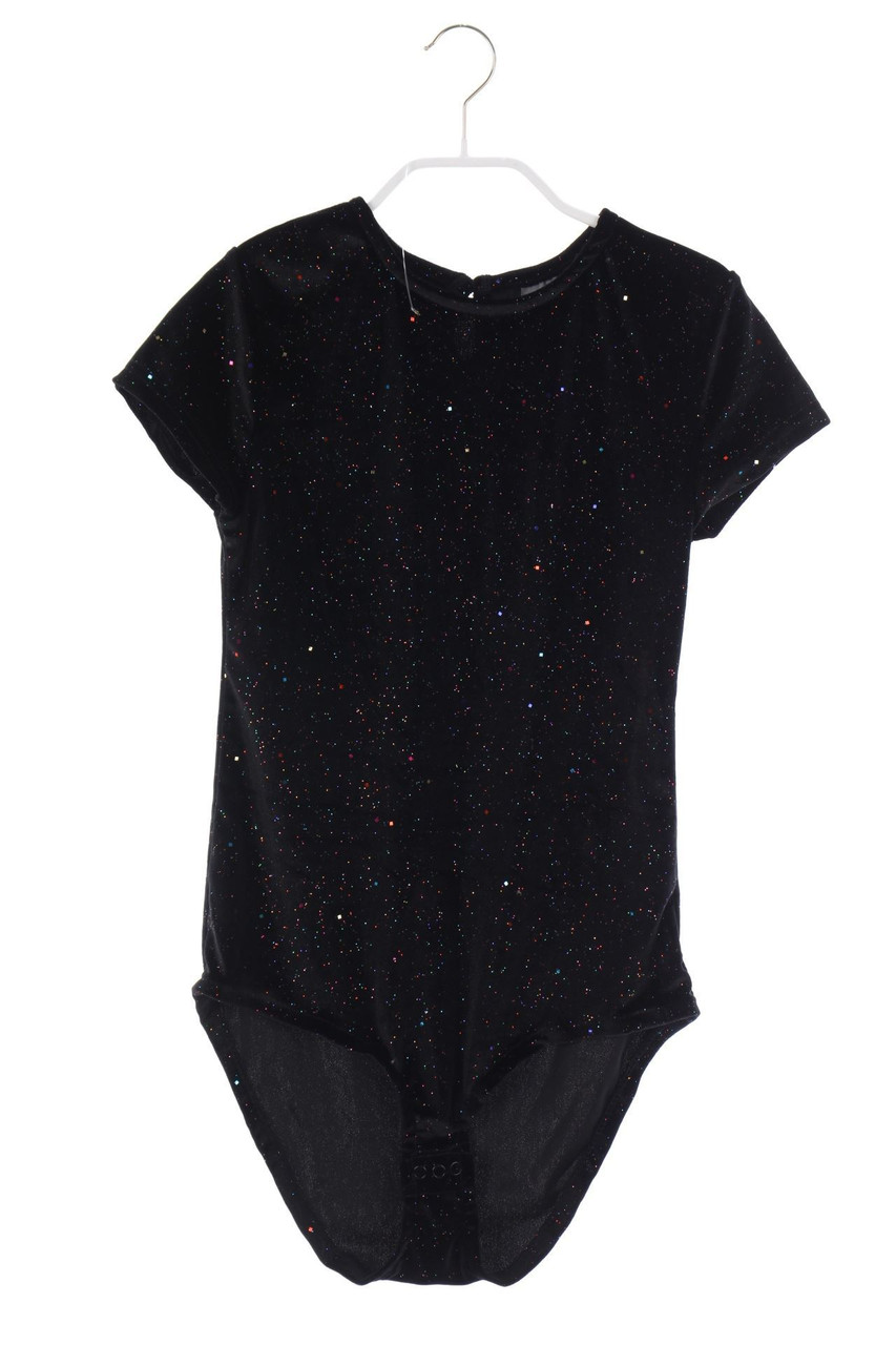 Girls Destination - Samt-Body mit Glitzer - 158