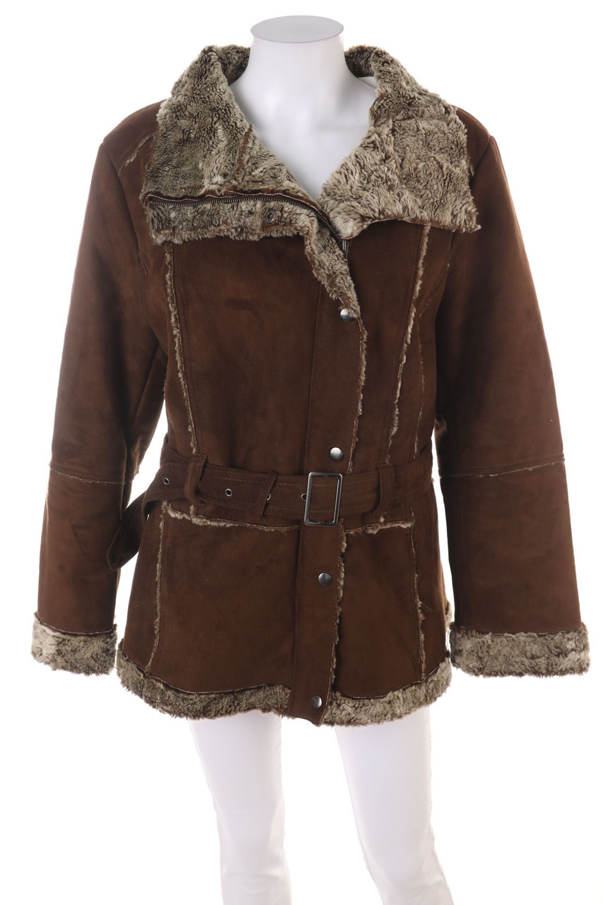 SECONDHAND - Faux Shearling-Jacke - 2XL