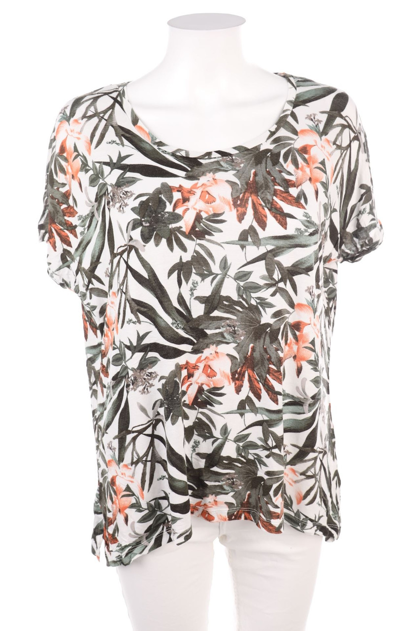 ellen amber - Kurzarm-Shirt mit Blumen-Print - S