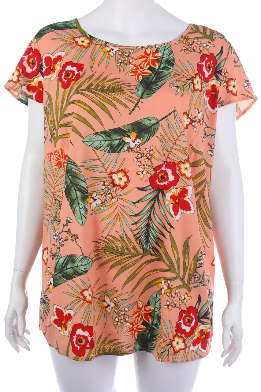 Ohne Label - Kurzarm-Bluse - 56