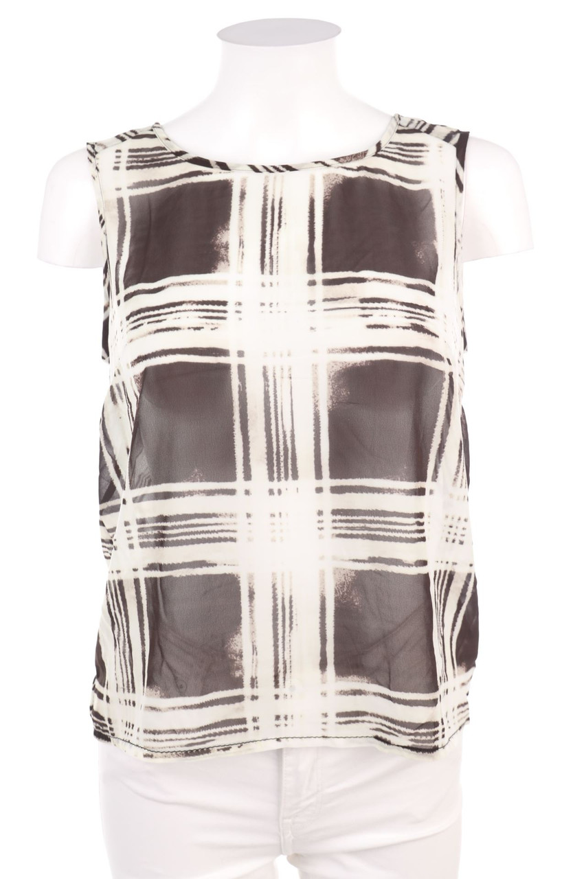 Ohne Label - Blusentop mit Tartan-Muster - D 34-36