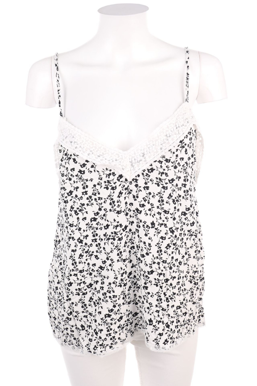 Ohne Label - Blusentop mit Blumen-Print - D 36