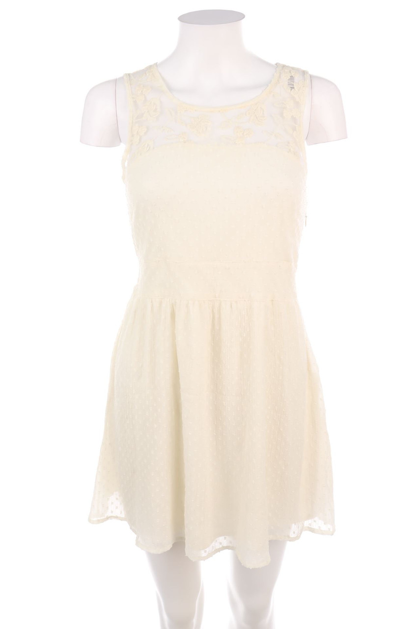 Ohne Label - Minikleid mit Stickereien - D 34