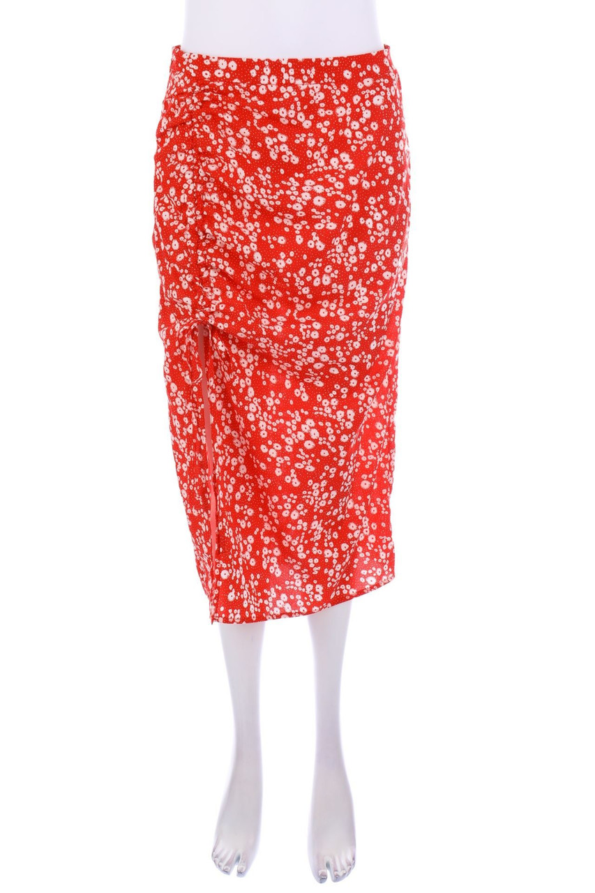 Ohne Label - Rock mit Blumen-Print - D 36