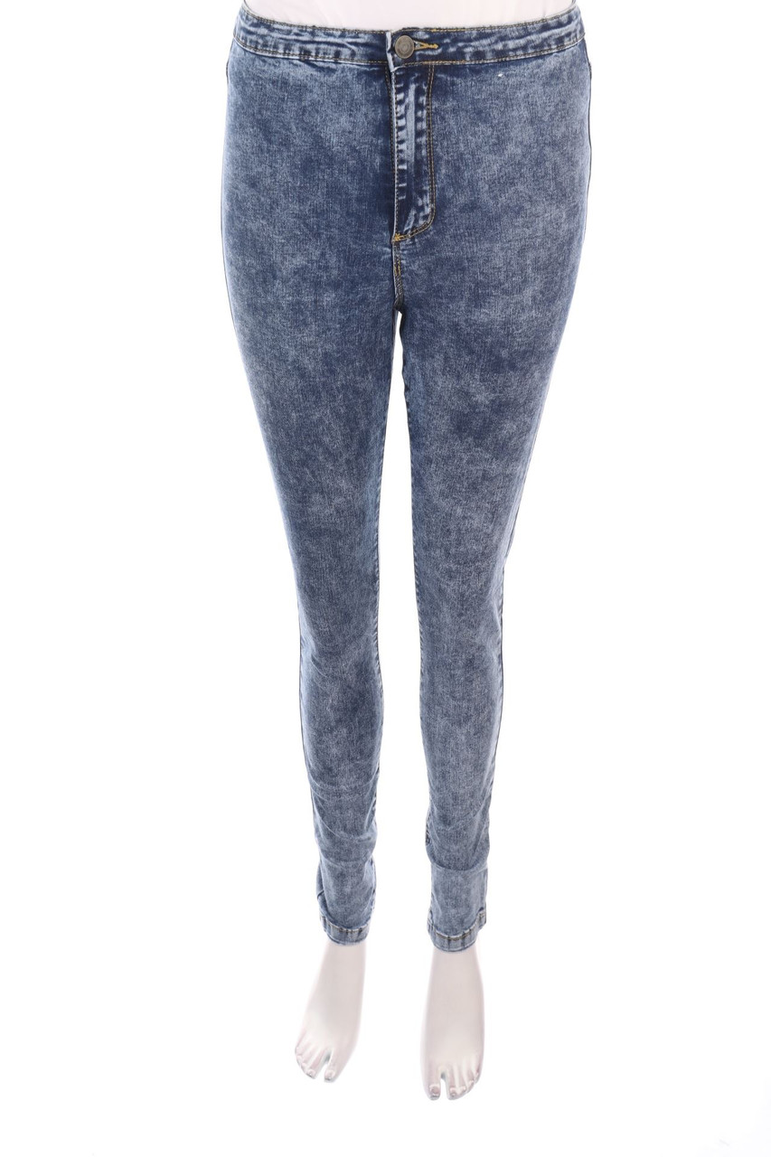 Denim & Co. - Moonwashed Skinny-Jeans - L