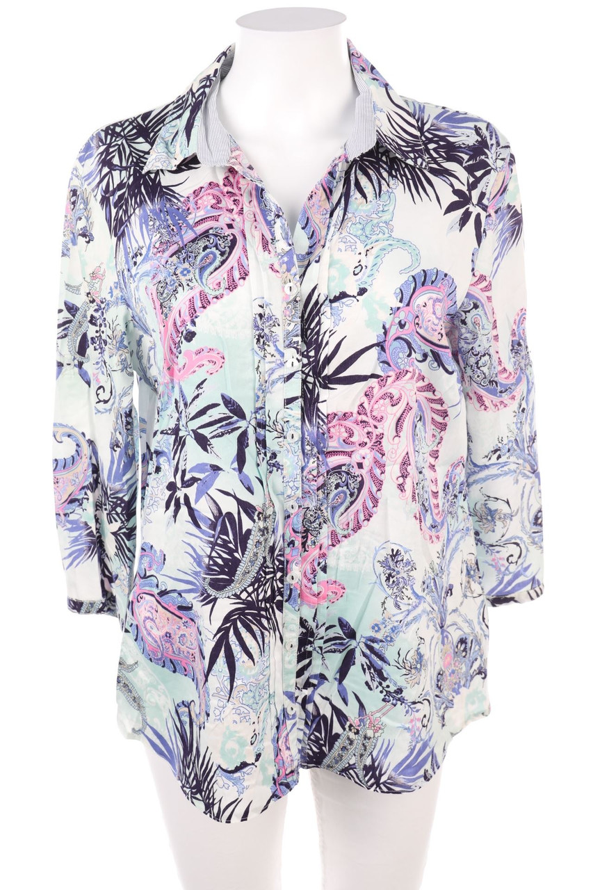 GERRY WEBER - Bluse mit Print - D 44