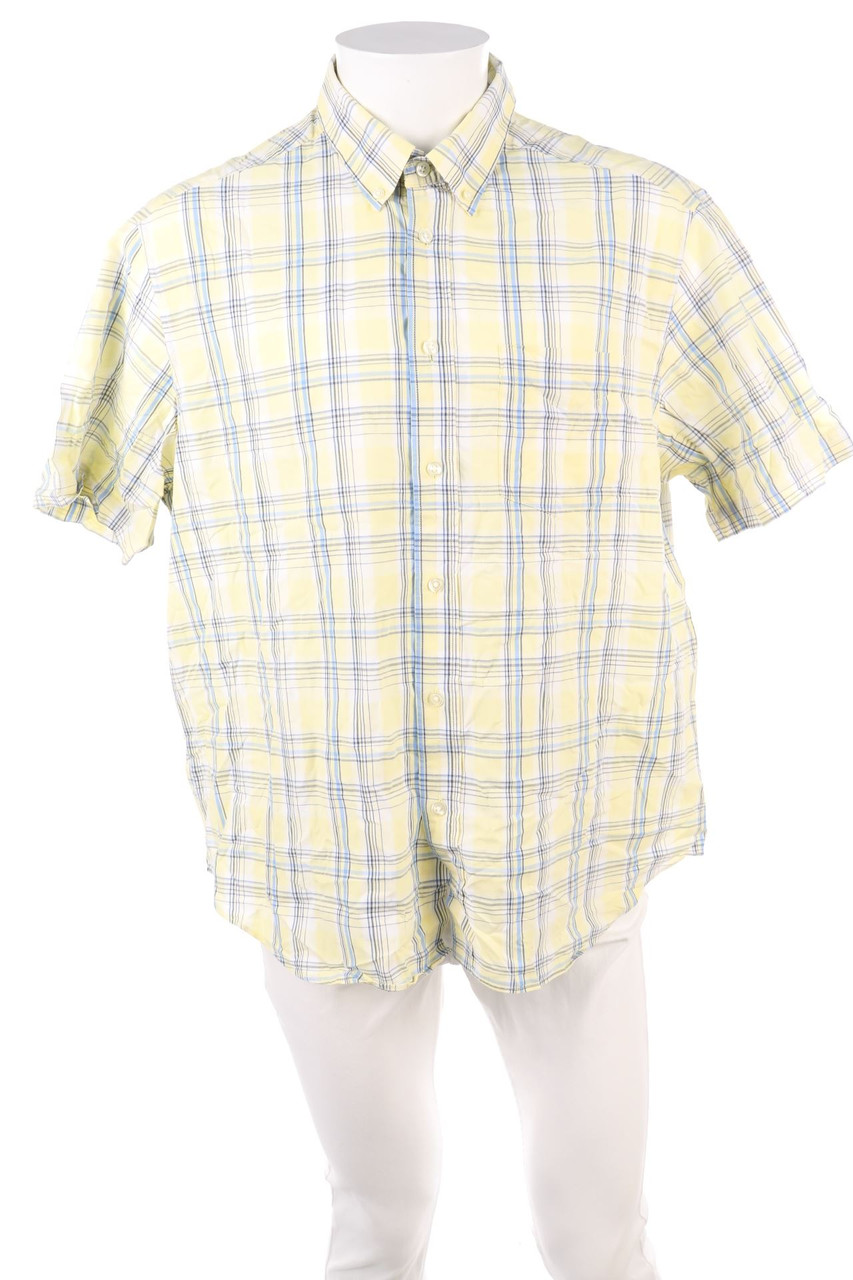 M&S COLLECTION - Kurzarm-Hemd mit Karo-Muster - XL