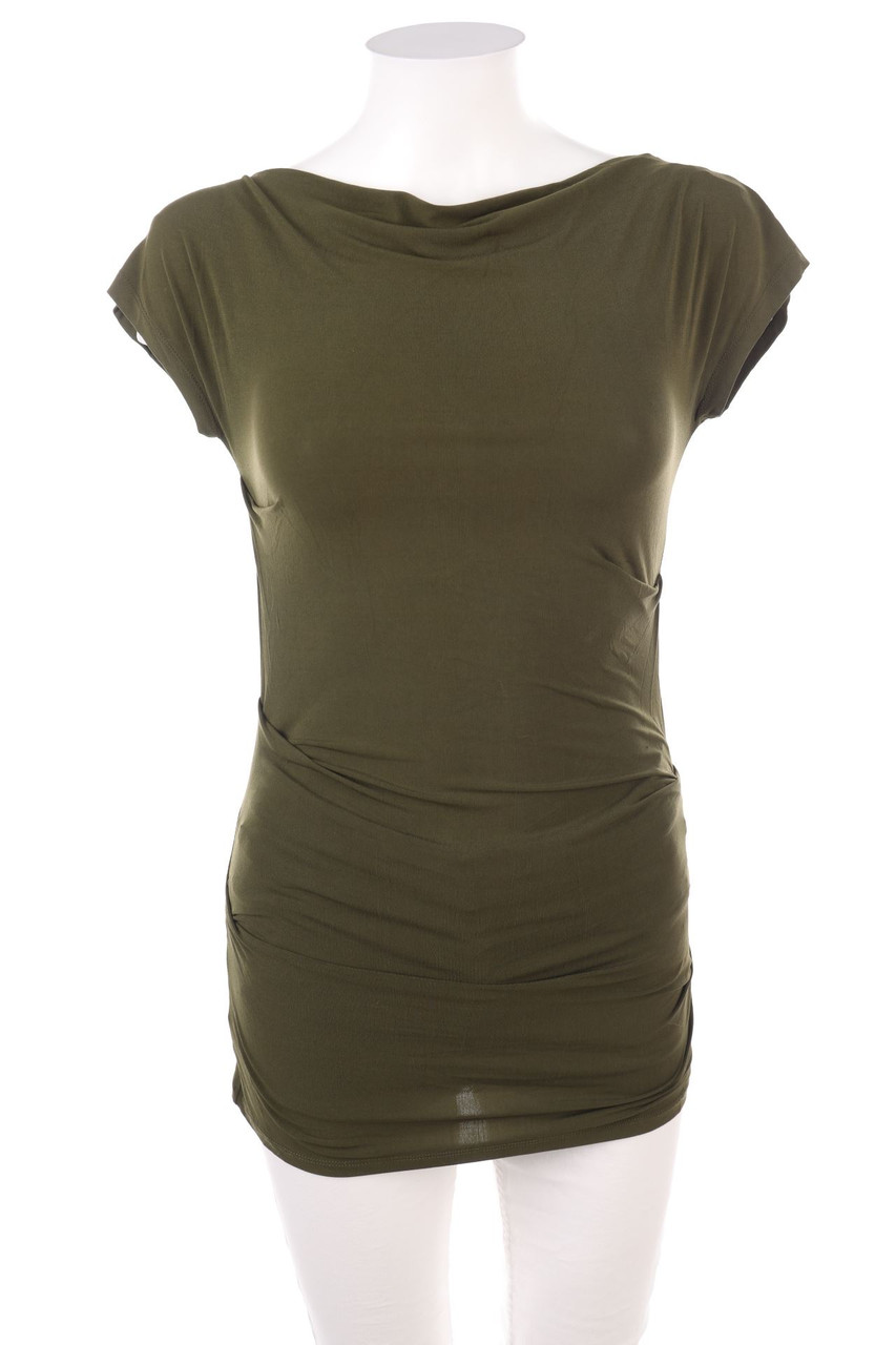 LALTRAMODA - Kurzarm-Shirt mit Raffungen - D 32