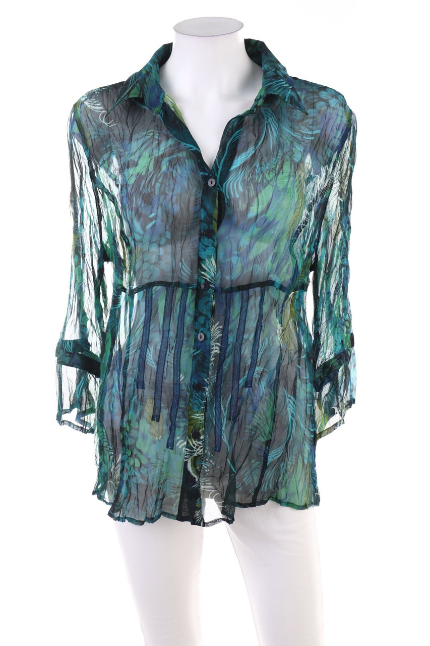 BONITA - Muster-Hemd-Bluse - 2XL