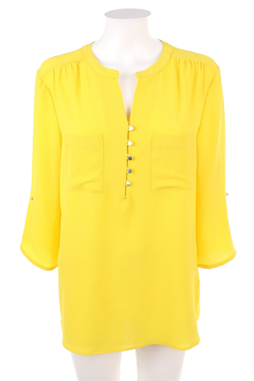 Ohne Label - Bluse mit aufgesetzten Taschen - D 44