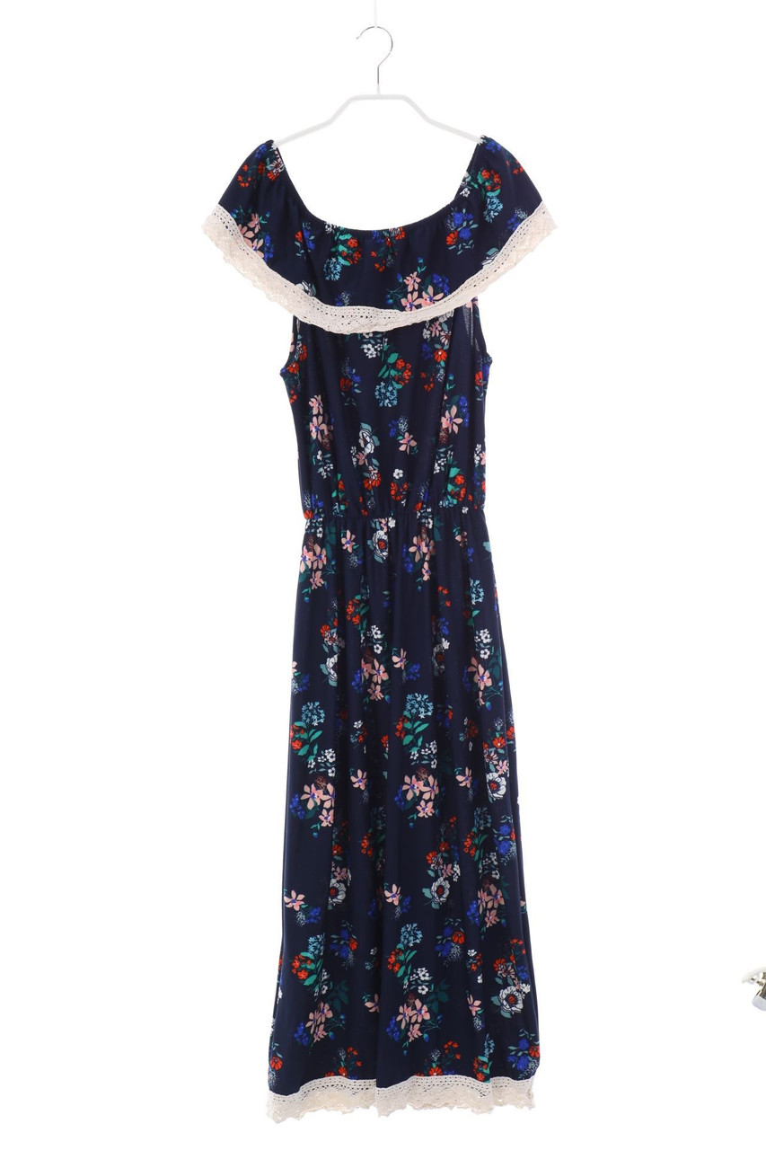 SECONDHAND - Maxi-Kleid mit Blumen-Print - 176