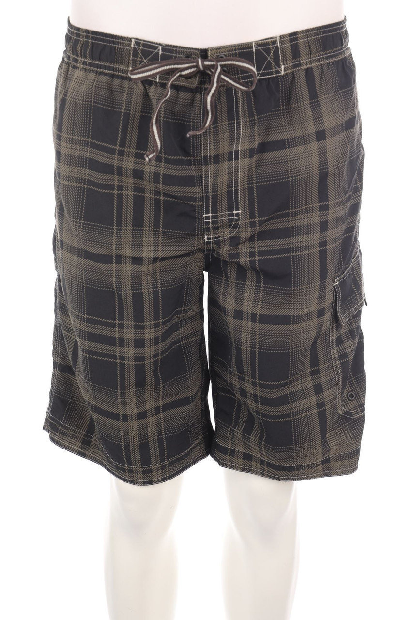Ohne Label - Schwimm-Shorts mit Tartan-Muster - 44