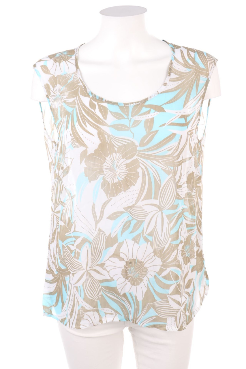 delmod - Blusentop mit Blumen-Print - D 42