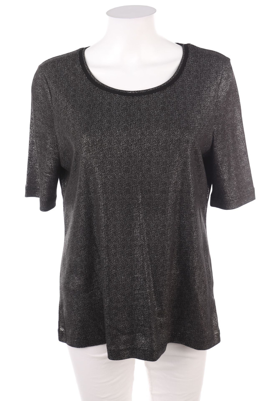 GERRY WEBER - Kurzarm-Shirt mit Metallic-Effekt - D 42
