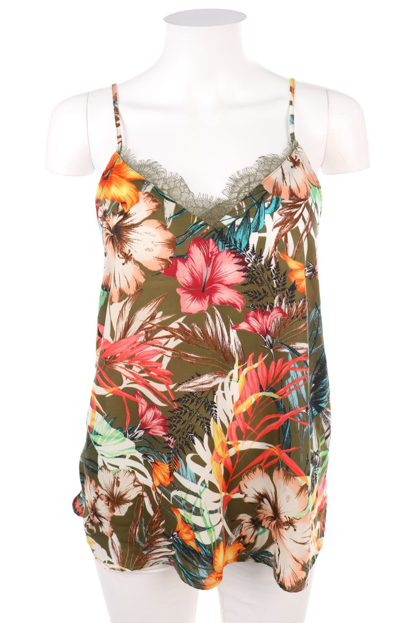 promod - Blusentop mit Blumen-Print - D 32