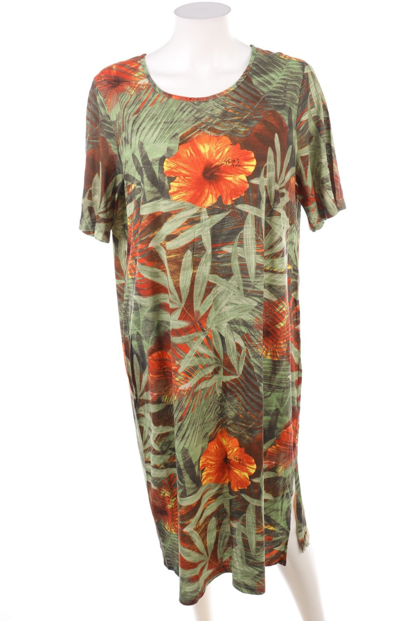 Ohne Label - Midikleid mit Blumen-Print - D 44