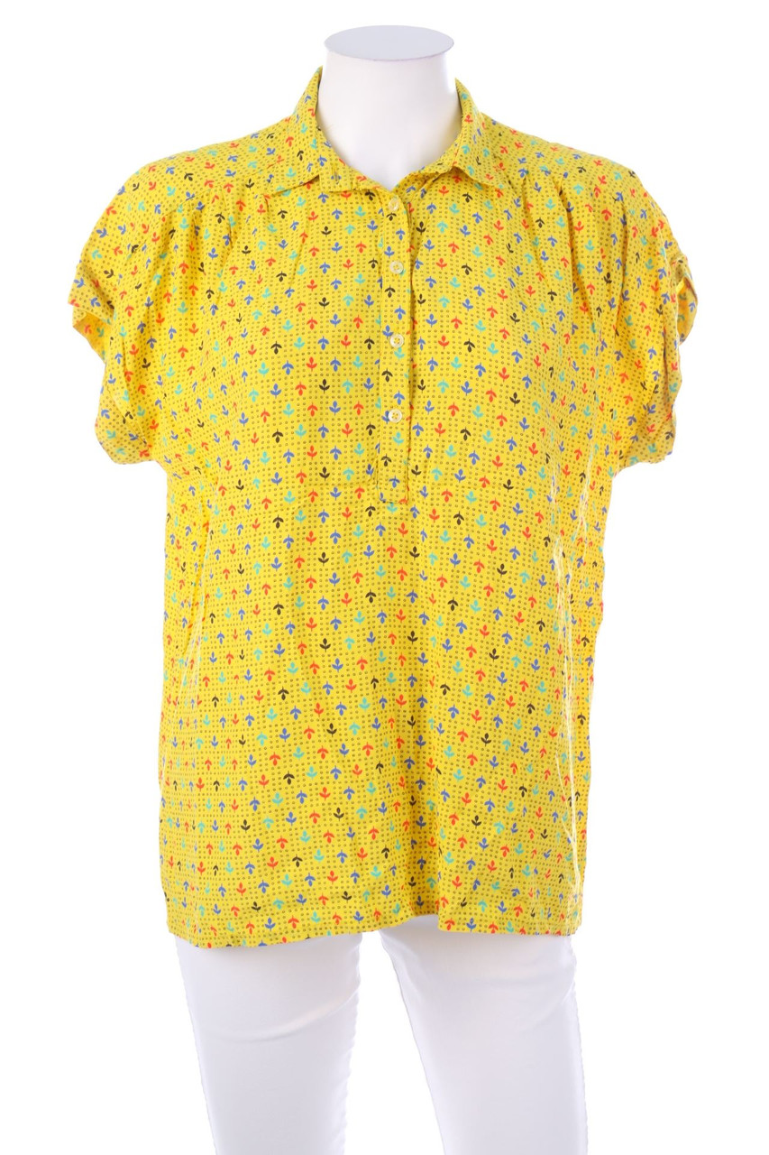 Ohne Label - Kurzarm-Bluse - L