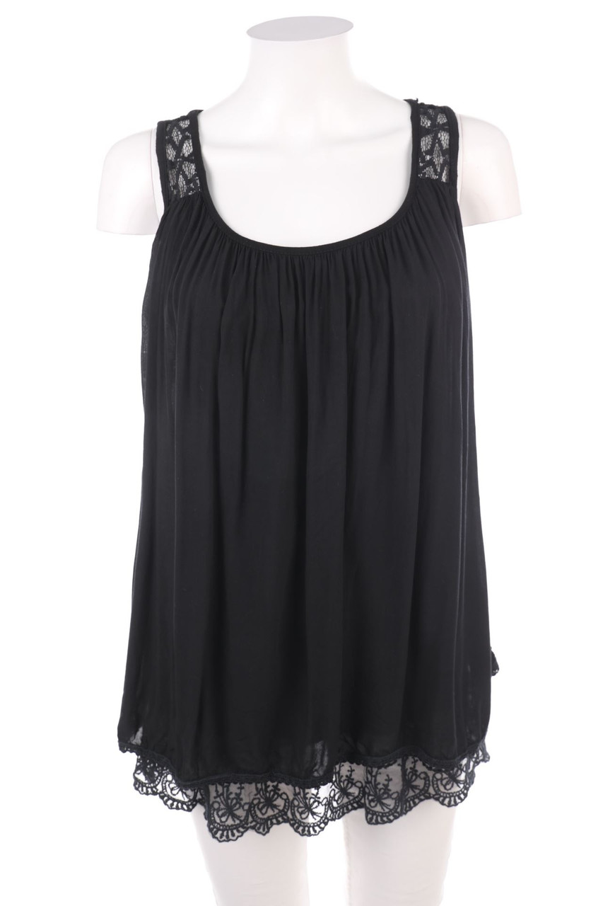 Ohne Label - Blusentop mit Spitze - S