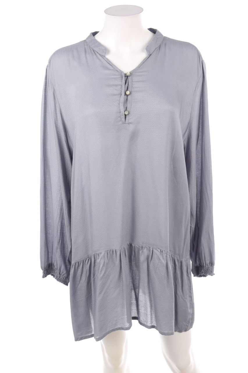 Ohne Label - Kleid mit Schmuckstein-Applikation - D 44