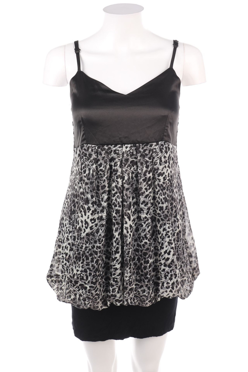 Ohne Label - Kleid mit Leo-Print - S