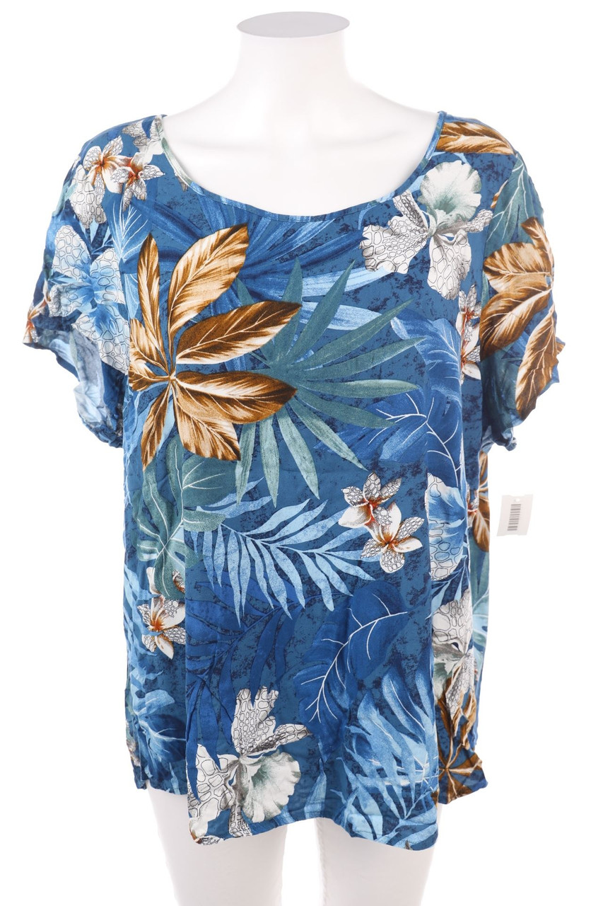 Chicorée - Kurzarm-Bluse - 2XL