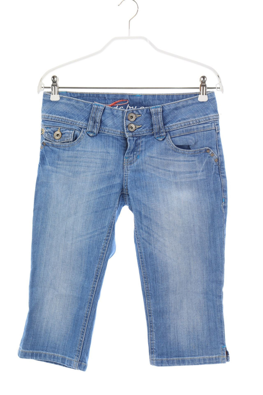 ESPRIT de corp - Cropped-Jeans im Used Look - W26