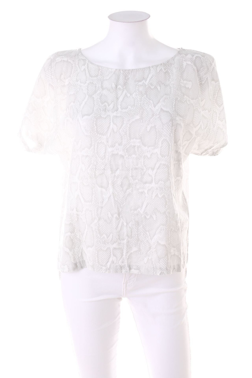 DRYKORN - Kurzarm-Bluse mit Animal-Print - D 34