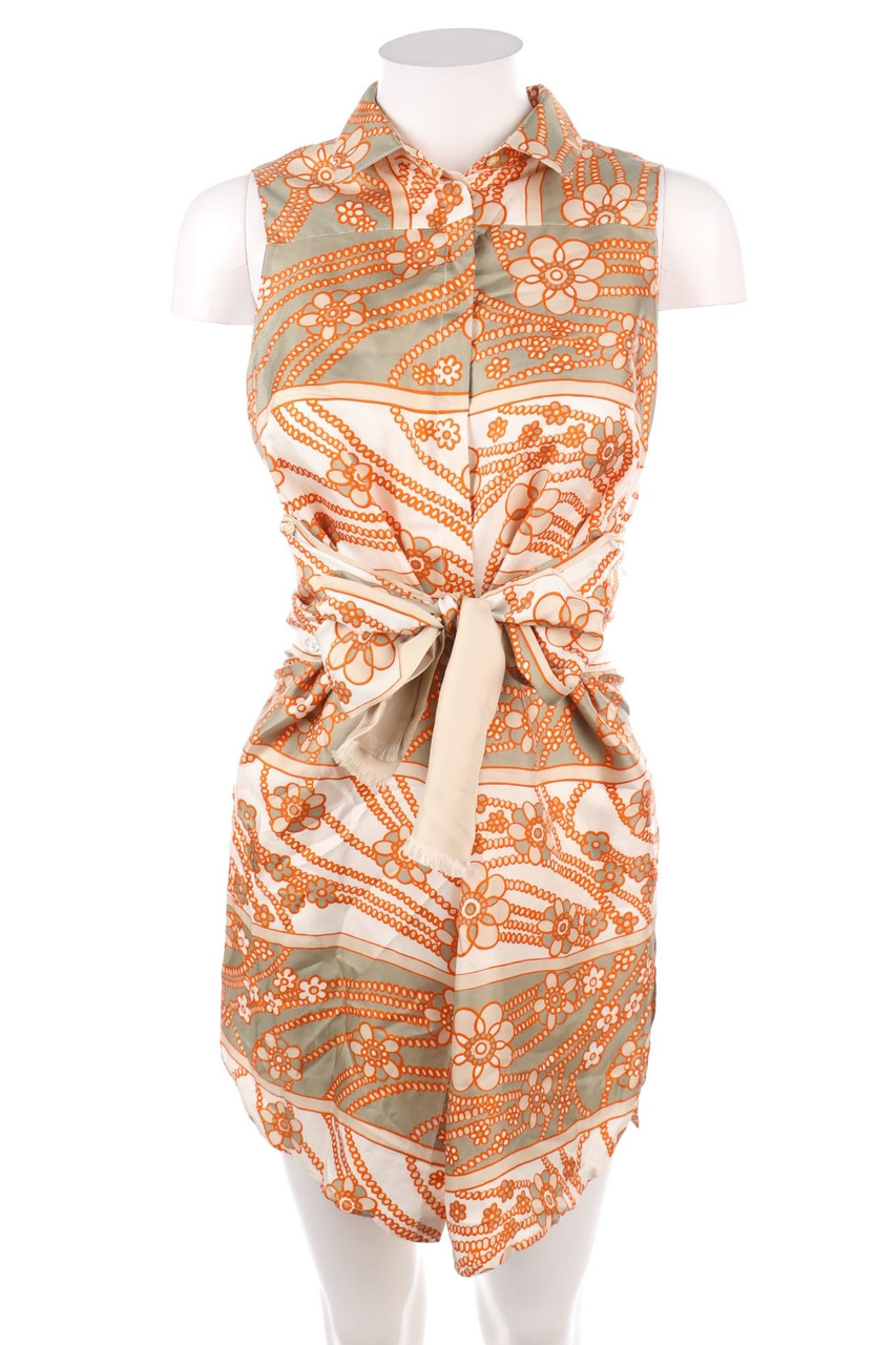 WALTER VOULAZ - Vintage Style-Seidenkleid - D 36